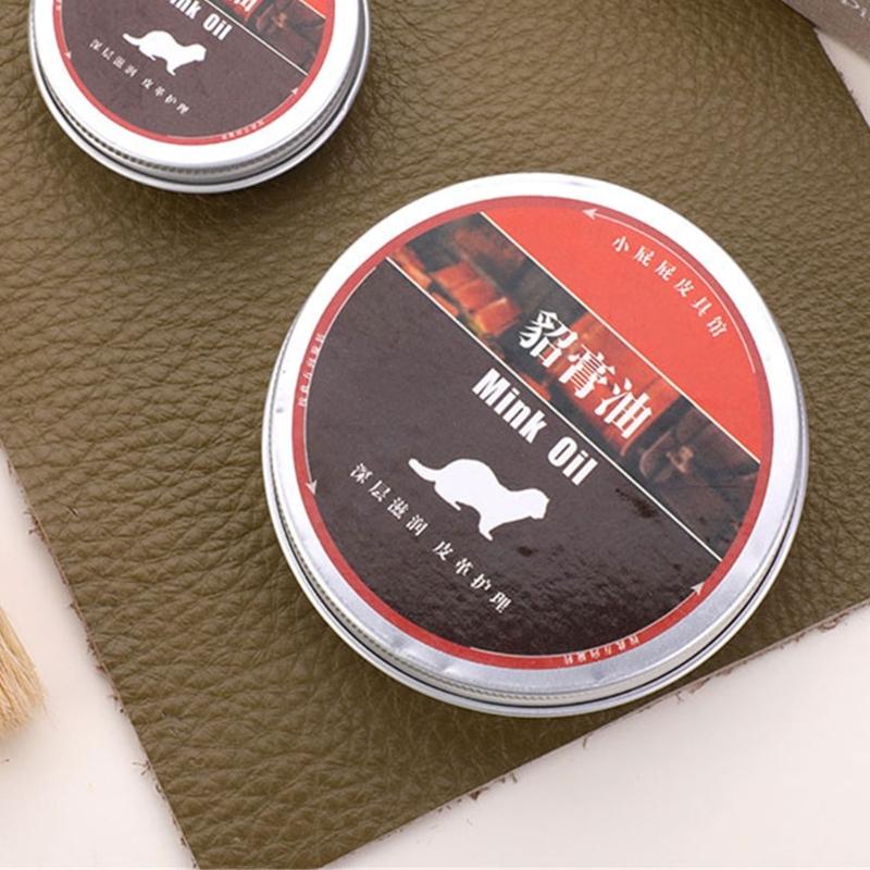 20/100g Naturlederpflege Nerzölbalsam Tiefenpflege für Schuhe und Taschen Verlängert die Lebensdauer Stellt Glanz wieder her