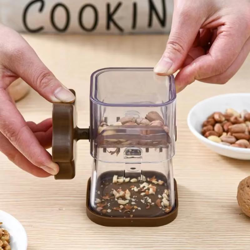 Nöt Valnöt Kvarn Bärbar Multifunktionell Nötkvarn Fruktkross Handvisp för Valnötter Mandlar Choklad Köksredskap
