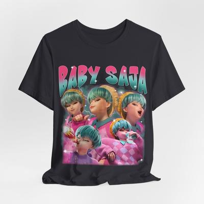 BABY Saja Grafiniai Marškinėliai, Super Gerbėjo Marškinėliai, Unisex Džersio Trumpomis Rankovėmis Marškinėliai - Linksmi