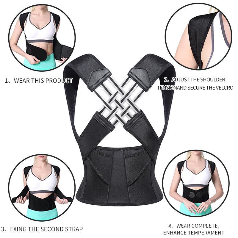 Posture Corrector Strap for Adults & Students – Unisex, Invisible Back Support.
