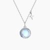 2021 High-End Moonstone Necklace: Pure Silver Luxury Design, Perfect Christmas Gift for Her