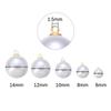 20Pcs/Lot Imitation Pearl Pendants White ABS Pearl Half Hole Beads for Jewelry Making DIY Necklace Earrings Charms Accessories