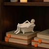 Funny Bathtub Decor Realistic Skeleton Statue, Scary Prank Toy for Desk Haunted Trick Toys House Decor, Spooky Mini Skull Ornament Party Halloween