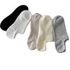 Japanese Style Non-Slip Low-Cut Women's Boat Socks - Breathable, Odor-Resistant, Invisible, Solid Color Antibacterial Design.