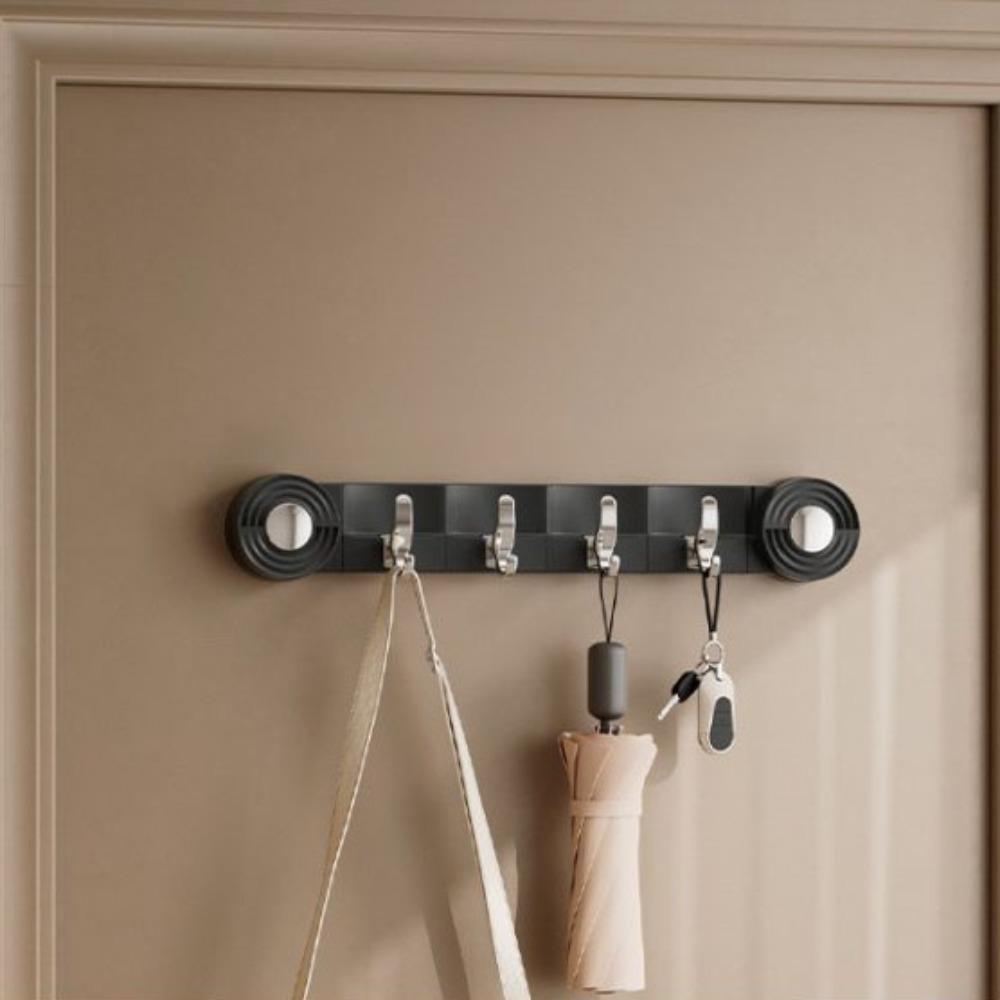 Wall Mounted Sundries Storage Rack Traceless Clothing Hook Stable Suction Cup Row Hook  Shower Room