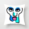 Abstract Emoticon Pattern Pillowcase Car Ornaments Office Living Room Home Pillowcase