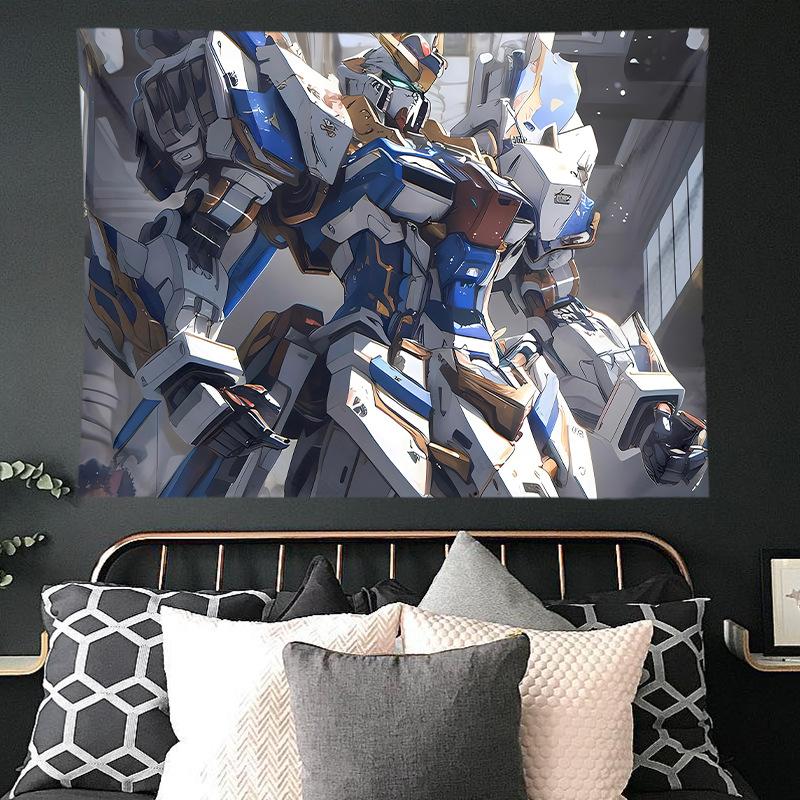 Mobile Suit Gundam Hanging Cloth Anime Background Cloth Bedroom Dormitory Decoration Cloth Wall Cloth Hanging Blanket