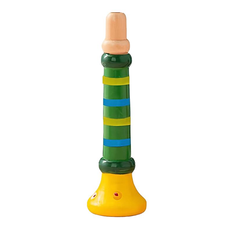 1PC Wooden Trumpet Horn 5 Colors Available Small Whistle Horns Musical Instruments Suitable for Beginners Party Noise Makers ZYF