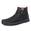 Fashion New Trend Men Ankle Boots Casual Social Chelsea Boots Outdoor Man High Top Walking Shoes All-match Leather Basic Boots for Men