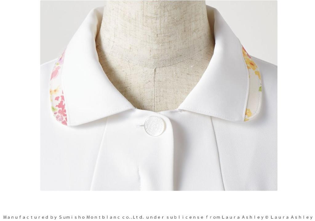 Schwesternjacke Rosa Japanische Größe [Laura Ashley] LW803-12 Damen Off-White/Amelie L- (Äquivalent L)