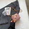 Woolen bag women's autumn and winter new fashion niche chain messenger bag high-end mini box bag