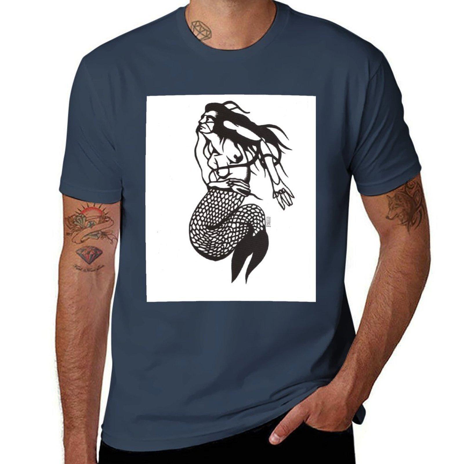Mermaid TShirt Stain Resistant Casual Tee S