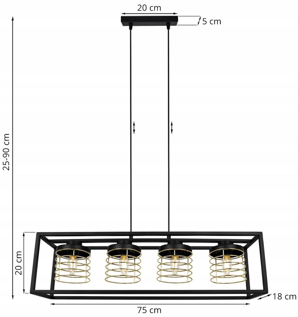 HANGING LAMP CAGE ELEGANT METAL LAMP SHADE