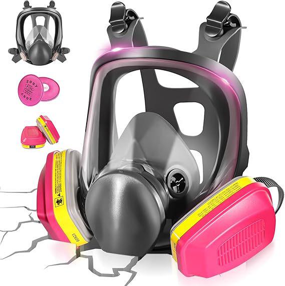 Multipurpose Respirator Mask for Spray Painting, Dust, Chemicals, Pesticides, and Decorating - 6800 Style