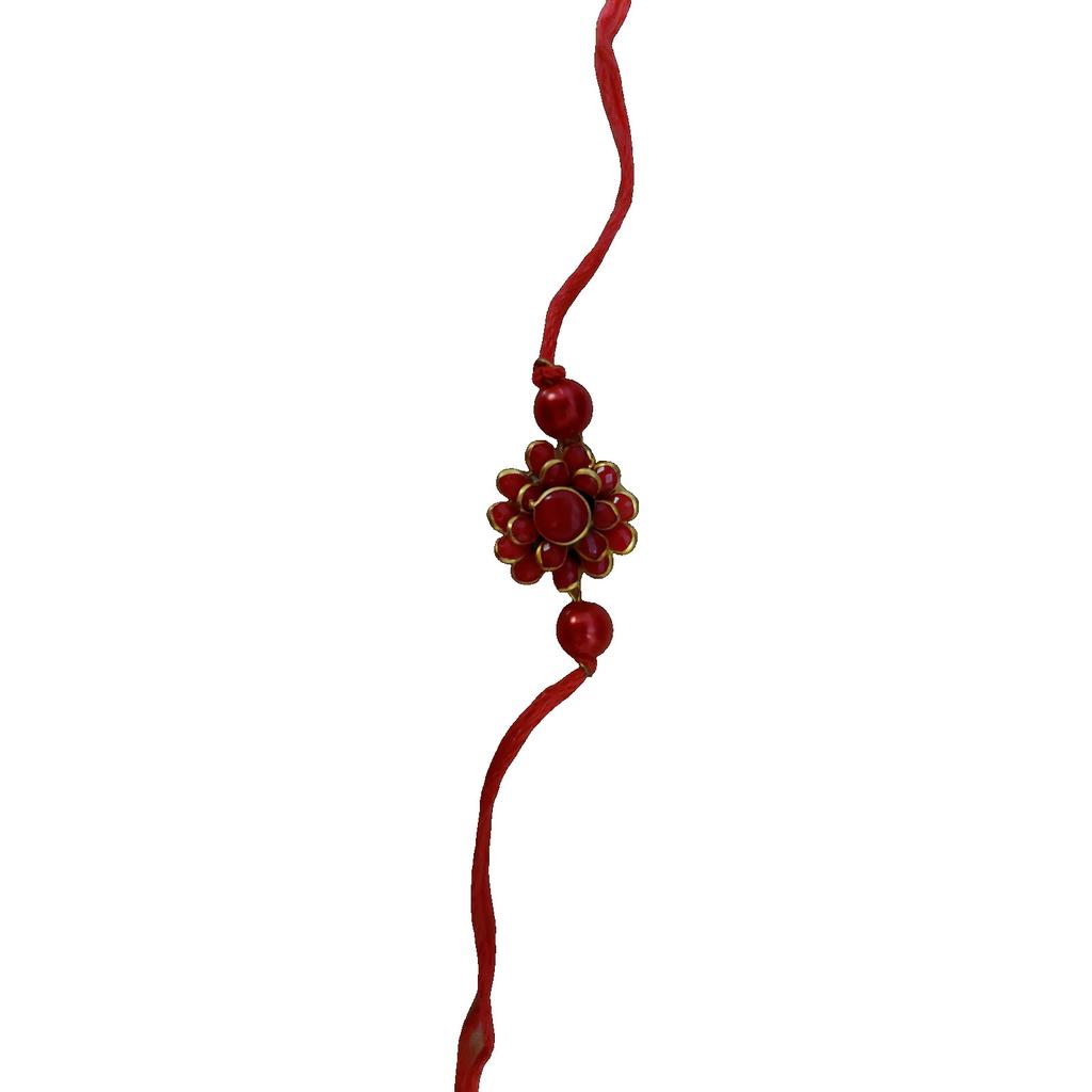@ Indian Traditional Kundan Stone Flower Rakhi For Brother SM97-60% OFF