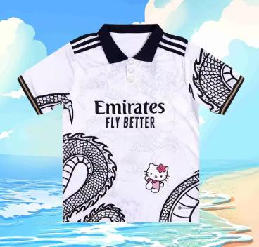2025 Summer Fashion Casual Sanrio Hello Kitty 3D Breathable Quick Drying Breathable Quick Drying Polo Shirt