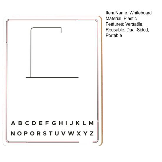 Board Game 9x12 Double-Sided Whiteboard Reusable Portable Erasable Hang Man Games Dry Erase Board for Travel Classroom Home