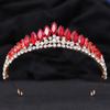 Japanese & Korean Style Bridal Rhinestone Crown Headpiece for Weddings, Evening Dresses & Children's Birthdays