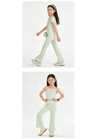 Girls' Summer Flare Pants: Ice Cool, Versatile, Sun Protection & Mosquito Repellent