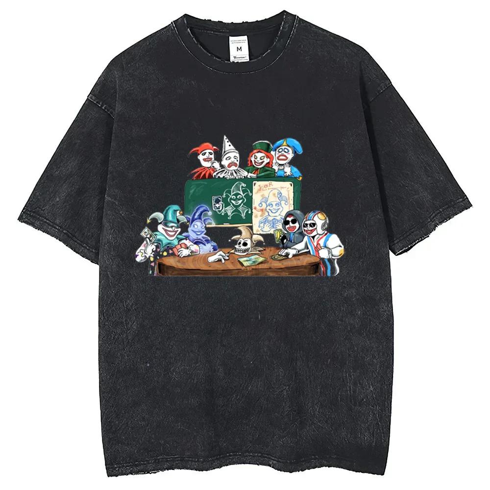 Balatro Hra Karty Žolík Doplňky Harajuku Prané Košile Vintage Trička Harajuku Vtipné Streetwear Krátký Rukáv Grafická Trička
