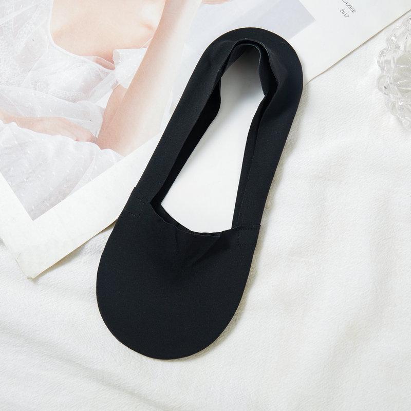 2026 Spring/Summer Women's Low Cut Ice Silk Anti-Slip Invisible Boat Socks