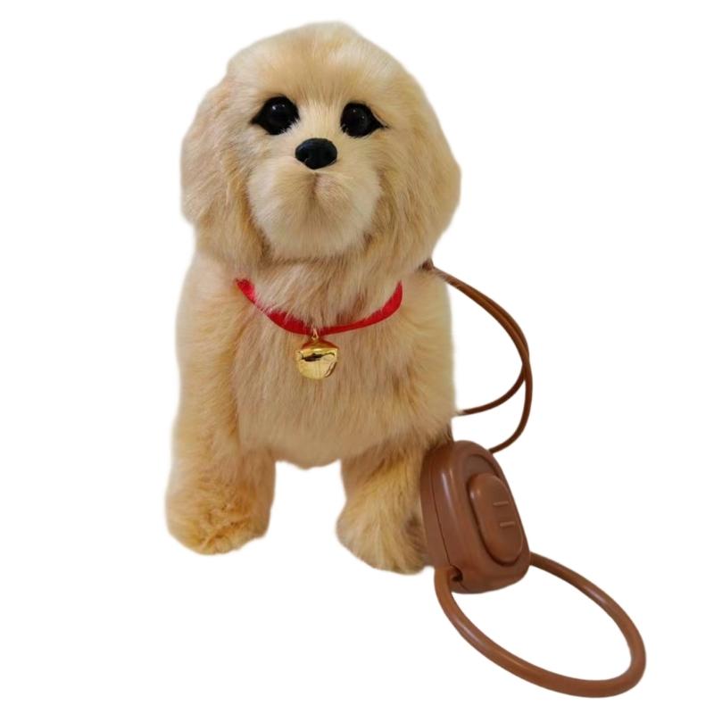 Electric Plush Dog Toy Sing Walk Respond Touch Walking Singing Electric Dog Toy for Interactive Fun Children Pet Lover