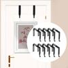 10 Pieces Adjustable Cubicle Hangers Partition Iron Easy To Install with Screws Practical