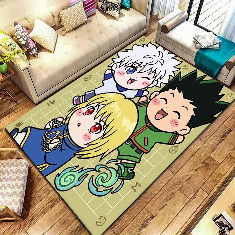 Hunter X Hunter Teppich Teppich für Wohnzimmer Schlafzimmer Zuhause Sofa Dekoration Kinder Spielen Rutschfeste Bodenmatte
