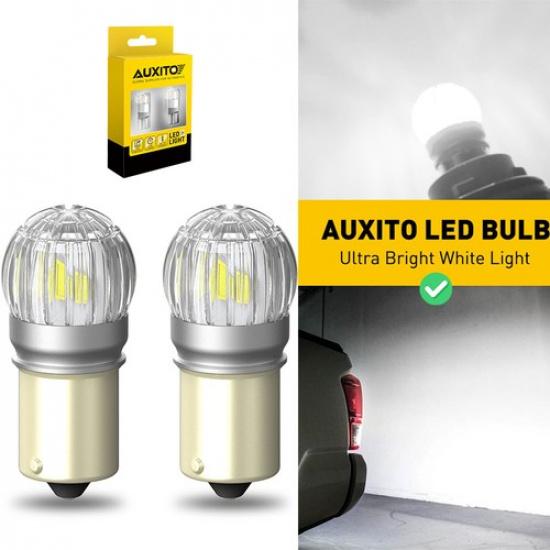 AUXITO LED 1156/7506 2X Fit XC60 Volvo Up Back Light Reverse White Bulbs 6000K