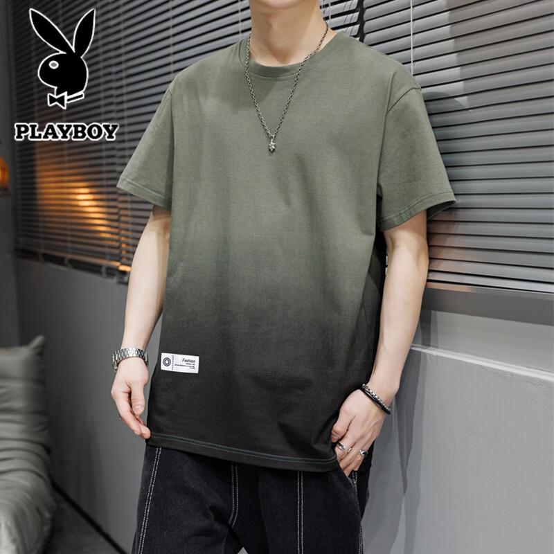 PLAYBOY Men s Gradient Short Sleeve T-Shirt XL