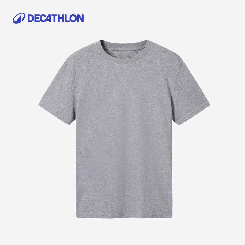 Мужская спортивная футболка Decathlon однотонная с круглым вырезом L