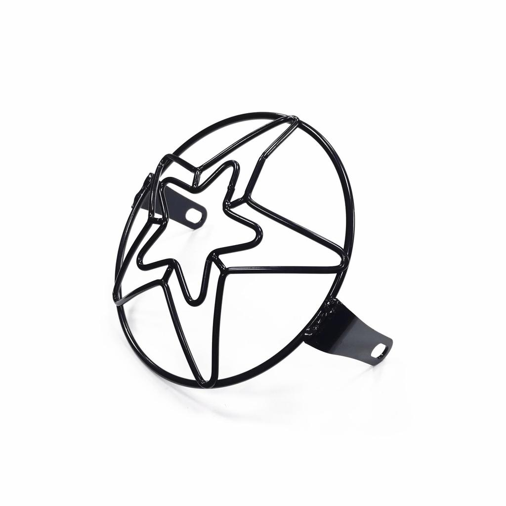 Motorcycle Headlight Mesh Cover for CG125 Baboon & EN Xinyuan 400 Retro Grid Design