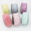 (5 Yards/roll) Stars Silk Organza Ribbon Bow Material for Hair Print Flower Decoration Lace Ribbons