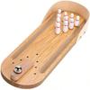 Kid Toy Table Top Mini Bowling Game SetTabletop Wooden Board Mini Arcade Desktop Tiny Bowling Shooting Alley Office Desk Stress Relief Gadgets