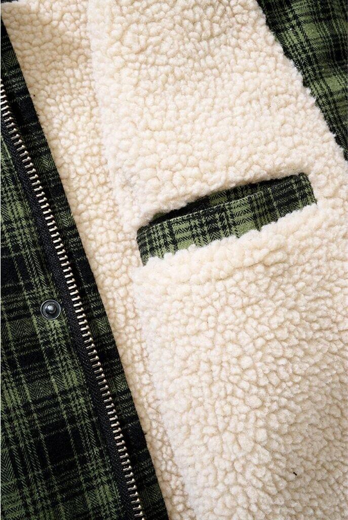 Mid-season Jacket Brandit Classic Sherpa Jacket Olive Black Checkered