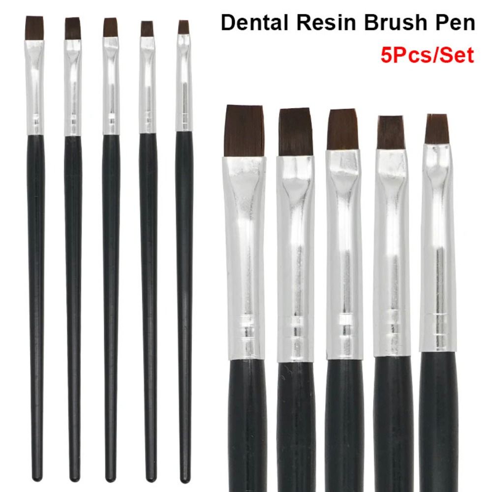 

5Pcs Nylon Dental Resin Brush Pen 17cm Nail Art Acrylic Pen New Painting Pen Dentistry Lab Tool