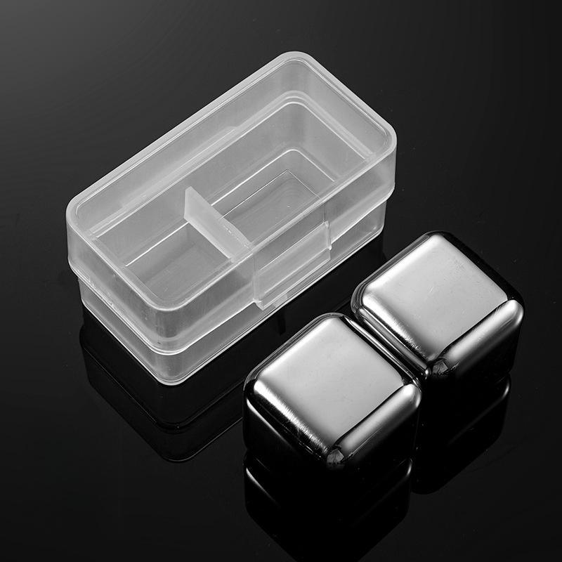 

Food-Grade Stainless Steel Ice Cubes - Silver Ice Cubes for Freezing Whiskey, Beer, And Soda - Metal Ice Cubes for Quick Freeze