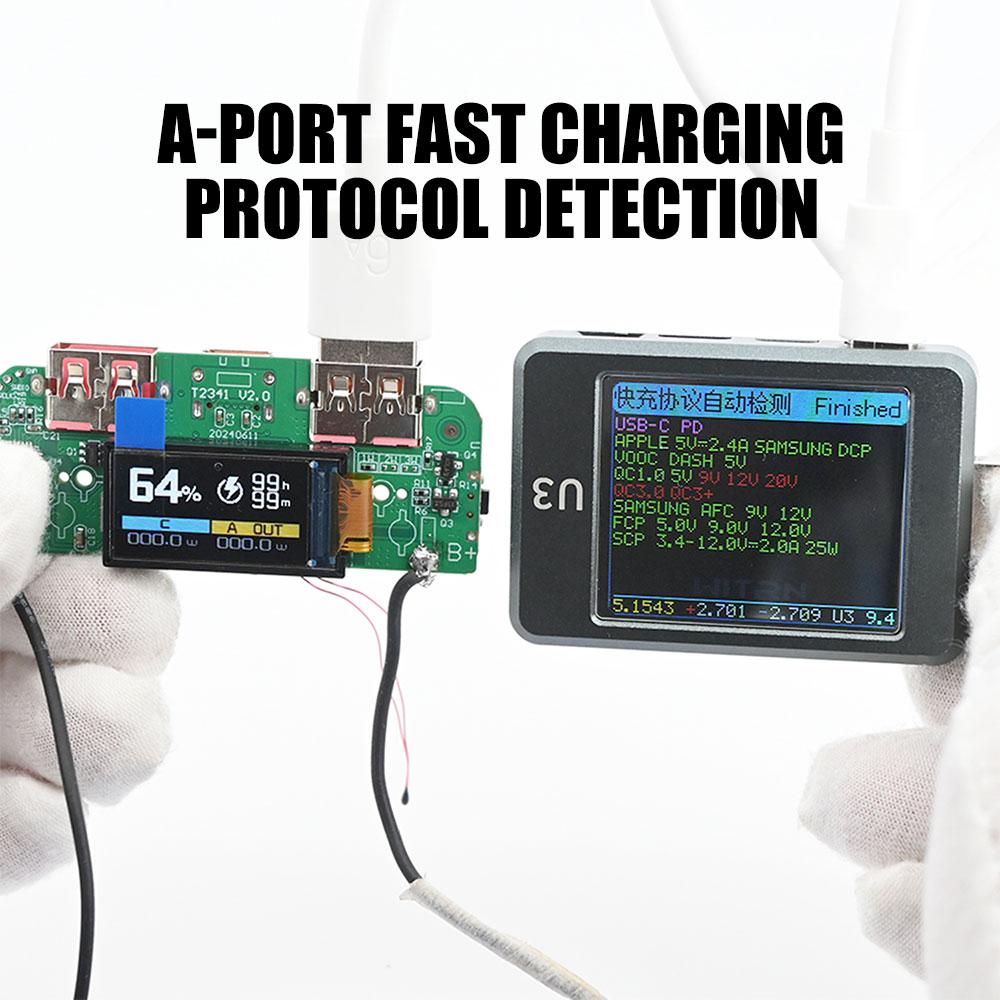 Модуль надшвидкої зарядки 22,5 В Type-C + Плата швидкої зарядки USB 3,7 В Літій-іонна потрійна батарея Зарядна панель Підтримує PD/QC/SCP/VOOC