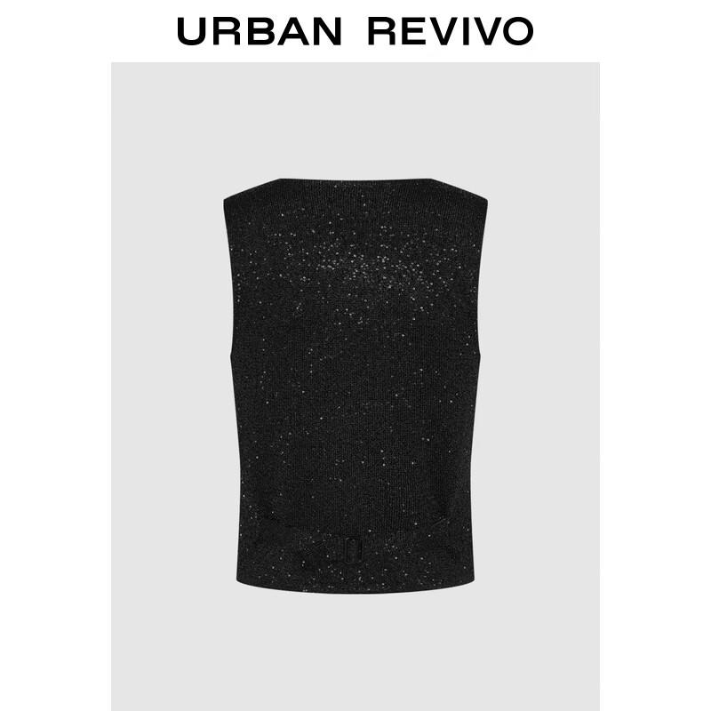 UR Sequin Sleeveless Knit Cardigan