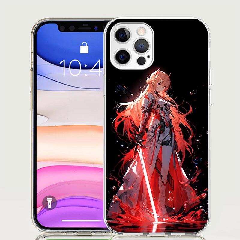 Sword Art Online Yuuki Asuna Phone Case For iPhone 17 Air 16 15 Plus 11 14 Pro Max 13 Mini 12 7 8 + SE Pattern Art Customized Co