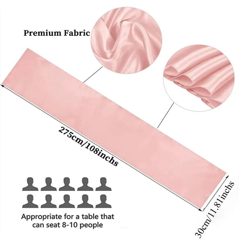 12x108 Inch Table Runner Solid Color Tablecloth Luxury Dining Table Decoration Wedding Decoration