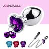 Intimate Metal Anal Plug for Men With Smooth Touch Butt Plug Design Heart-shaped Jewelry Anal Dilation Stainless Steel Anal Plug
