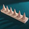 Modern Finger Rings Holder Retro Ring Storage Rack Wood Cone Ring Display Stand  Jewelry Props