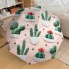 1pc Cactus Pattern Automatic Folding Umbrella, Heavy Duty 8 Rib Iron Frame,  Suitable for Travel, Daily Use, Birthday, Decor Gift  65