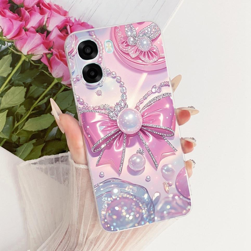 Carcasă Pentru Oppo A6X 4G 5G A6T Pro OppoA6 India Capac Spate Fluture Colorat Luxos Fete Modă Carcasă Telefon Transparent Moale TPU