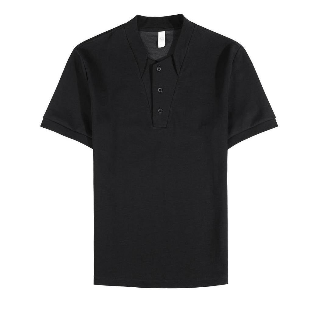 Xiaohongshu Top Pick: Men's Slim-Fit Short-Sleeve Casual Two-in-One T-Shirt - Solid Color, Versatile Design