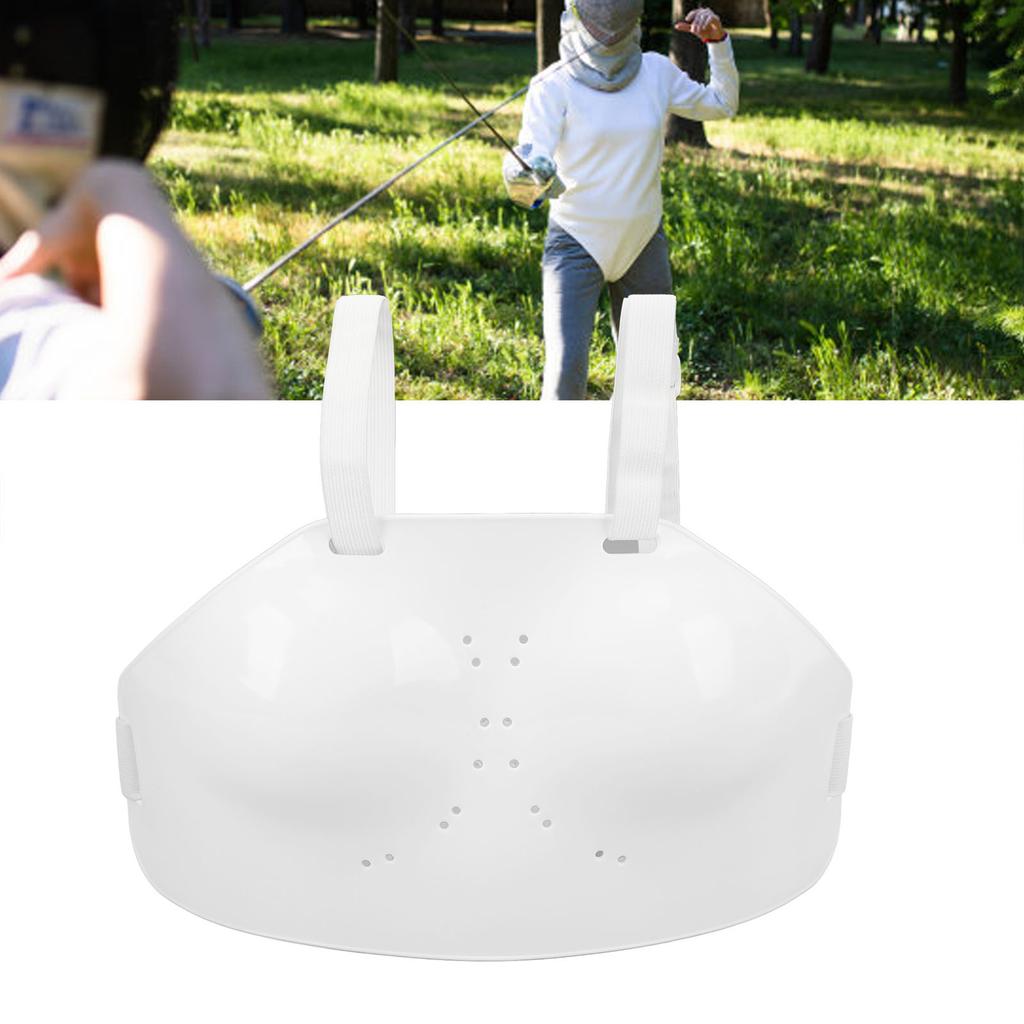 Fencing Sport Chest Guard PVC Adjustable Strap Fencing Women Breast Protector for Soccer Baseball Volleyball M