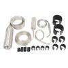 Stainless Steel Dress Up Hose Cover Kit     Hose Sleeving Set Extreme Heat Resistant for Vehicle