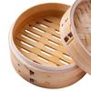 Cedar Chinese Steamer, 27cm, with Lid, 2-Tier Set, for Home and Commercial Use, Natural Wood