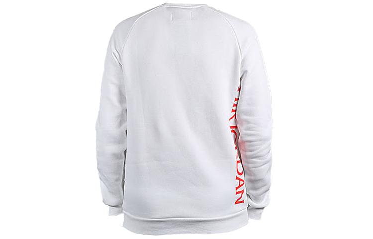 Jordan Sweatshirts Men's White Crew Neck Moderate Regular